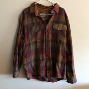 Multi-color plaid flannel